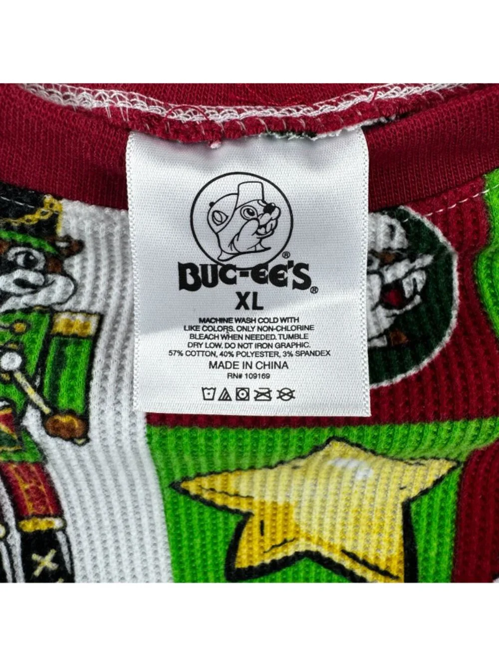 Bucees Christmas Dog Pajamas XL Pet Nutcracker Beaver Waffle Thermal Sleeper
